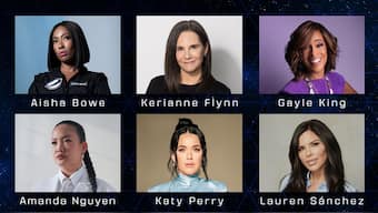 New Shepard’s 11th human flight will carry Katy Perry, Lauren Sanchez, Gayle King, Aisha Bowe, Amanda Nguyen, and Kerianne Flynn. X/@blueorigin
