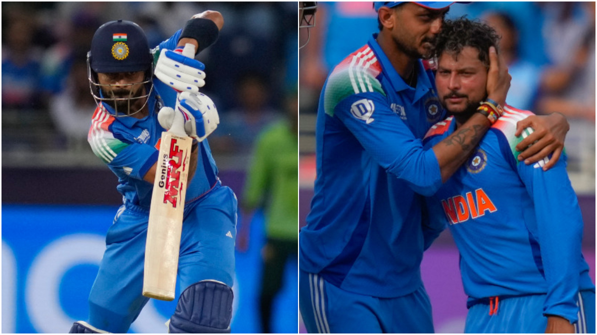 VIrat Kohli's unbeaten 100 took India home to a six-wicket victory after Kuldeep Yadav's 3/40 played a key role in helping the Men in Blue bowl Pakistan out for 241. AP VIrat Kohli's unbeaten 100 took India home to a six-wicket victory after Kuldeep Yadav's 3/40 played a key role in helping the Men in Blue bowl Pakistan out for 241. AP