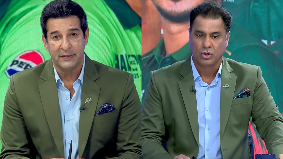 Wasim Akram and Waqar Younis said Pakistan cricket team's performance was well below the expectations. Images: DP World Dressing Room
Wasim Akram and Waqar Younis said Pakistan cricket team's performance was well below the expectations. Images: DP World Dressing Room