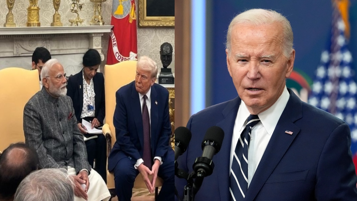 While sitting down with Prime Minister Narendra Modi, US President Donald Trump once again refused to accept 2020 election loss to former President Joe Biden. ANI/ AP While sitting down with Prime Minister Narendra Modi, US President Donald Trump once again refused to accept 2020 election loss to former President Joe Biden. ANI/ AP