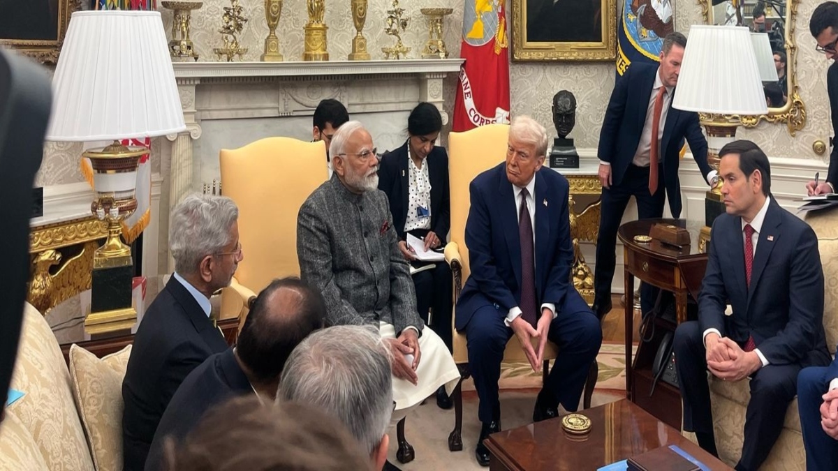 US President Donald Trump sits down with Prime Minister Narendra Modi in the White House. ANI US President Donald Trump sits down with Prime Minister Narendra Modi in the White House. ANI