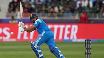 Rohit Sharma will be crucial as India face Pakistan on Sunday in Champions Trophy. Image: Reuters