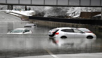 The storm was blowing up from the South and into the US Northeast, a region struck in recent weeks by a succession of extreme cold, snow, rain and powerful winds. AP
