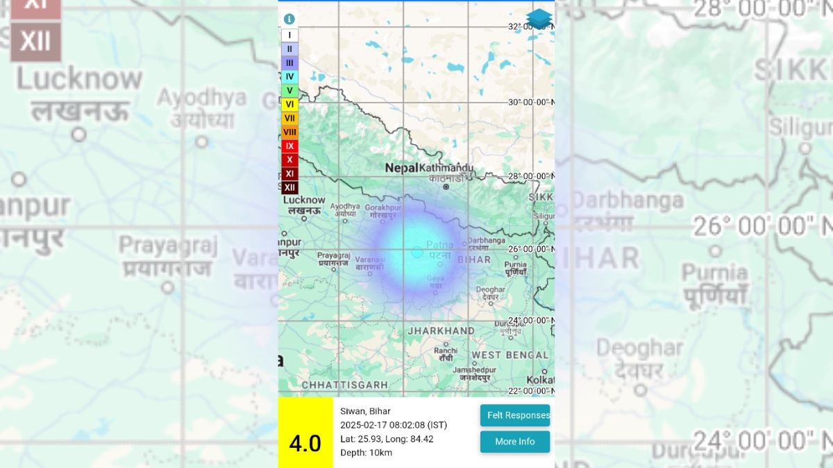 Bihar shaken: 4.0 magnitude earthquake hits Siwan district