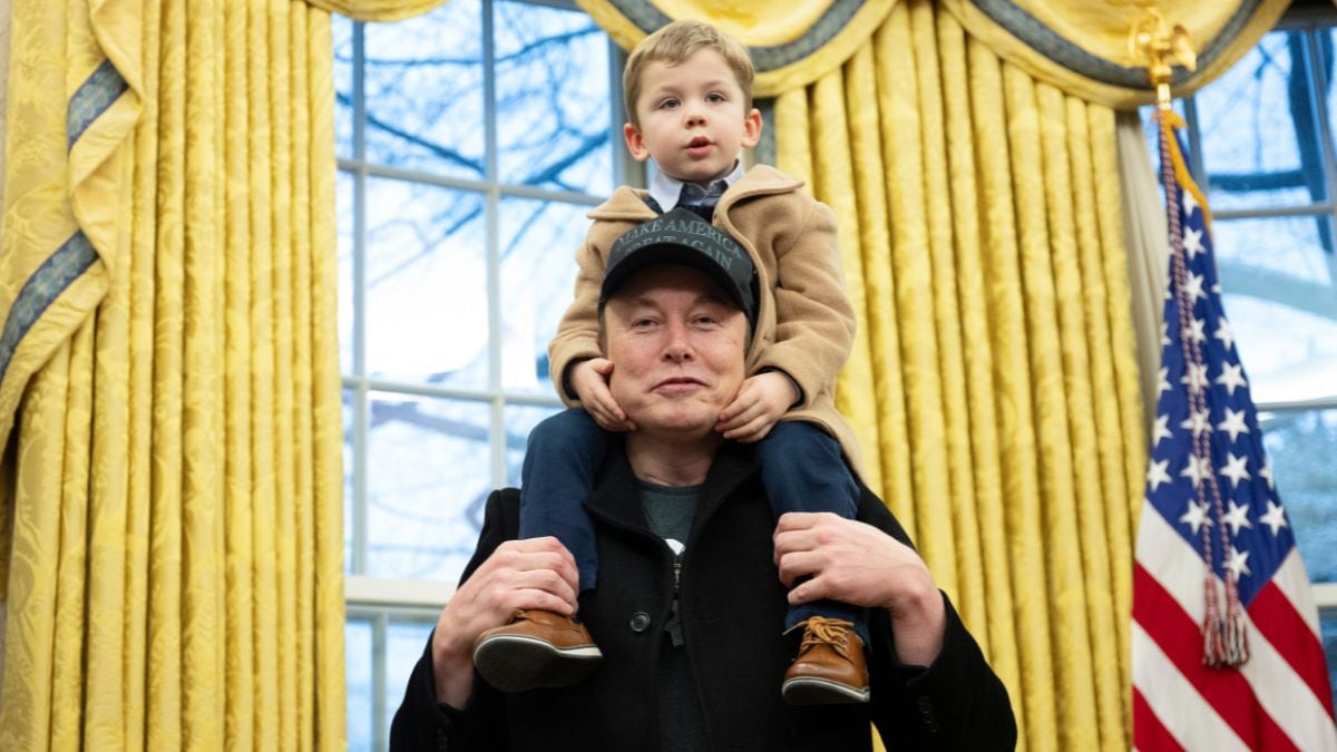 How Elon Musk's 4-year-old son overshadowed him at his debut at the White House