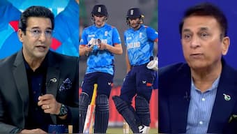 Sunil Gavaskar and Wasim Akram said instead of 'blaming everything' England cricket team must focus on their faults. Images: Reuters/DP World Dressing Room Show
