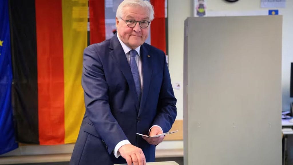 German President cast his vote in Berlin. Source: AP