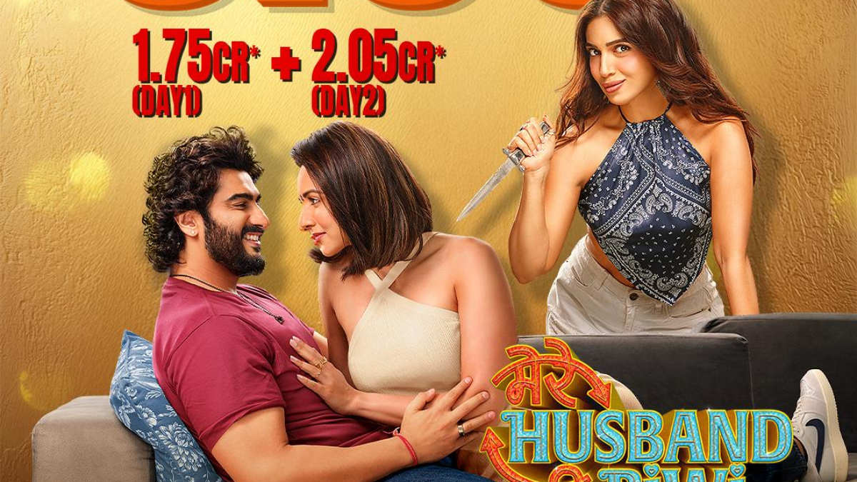 Mere Husband Ki Biwi Box-Office: Arjun Kapoor, Bhumi Pednekar, Rakul Preet Singh's film grows By 20% on day 2, collects Rs.2.5 crore Mere Husband Ki Biwi Box-Office: Arjun Kapoor, Bhumi Pednekar, Rakul Preet Singh's film grows By 20% on day 2, collects Rs.2.5 crore