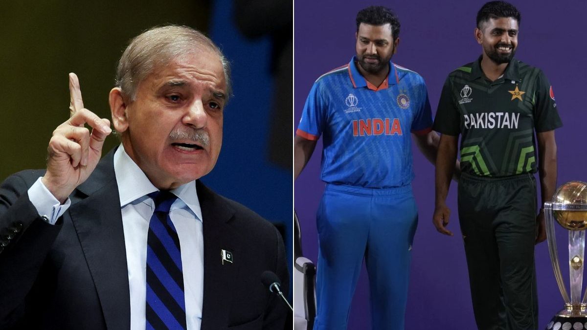 Pak PM Shehbaz Sharif wants Pakistan to not just win the Champions Trophy but also beat India. Image: Reuters/AP Pak PM Shehbaz Sharif wants Pakistan to not just win the Champions Trophy but also beat India. Image: Reuters/AP