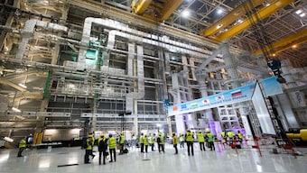 A general view of the assembly hall of the International Thermonuclear Experimental Reactor (ITER) in Saint-Paul-les-Durance, southeastern France. Thirty-five nations, including India, are collaborating in the ITER energy project aimed at mastering energy production from hydrogen fusion, as in the heart of the sun, a potential new source of carbon-free and non-polluting energy. File image/AFP