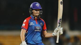 Jess Jonassen celebrates her half-century. Image: WPL