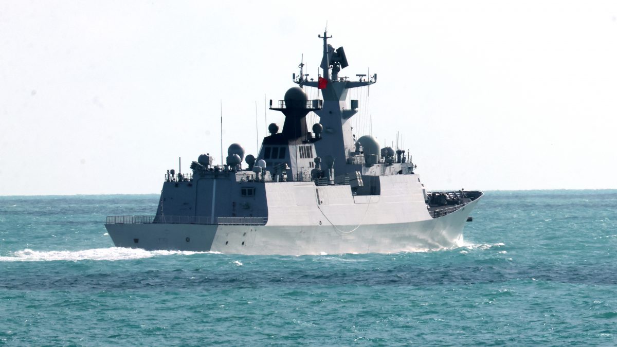 This handout photo taken on February 11, 2025, and released by The Australian Defence Force on February 21, shows the People's Liberation Army-Navy (PLA-N) Jiangkai-class frigate Hengyang sailing at an undisclosed location. AFP This handout photo taken on February 11, 2025, and released by The Australian Defence Force on February 21, shows the People's Liberation Army-Navy (PLA-N) Jiangkai-class frigate Hengyang sailing at an undisclosed location. AFP