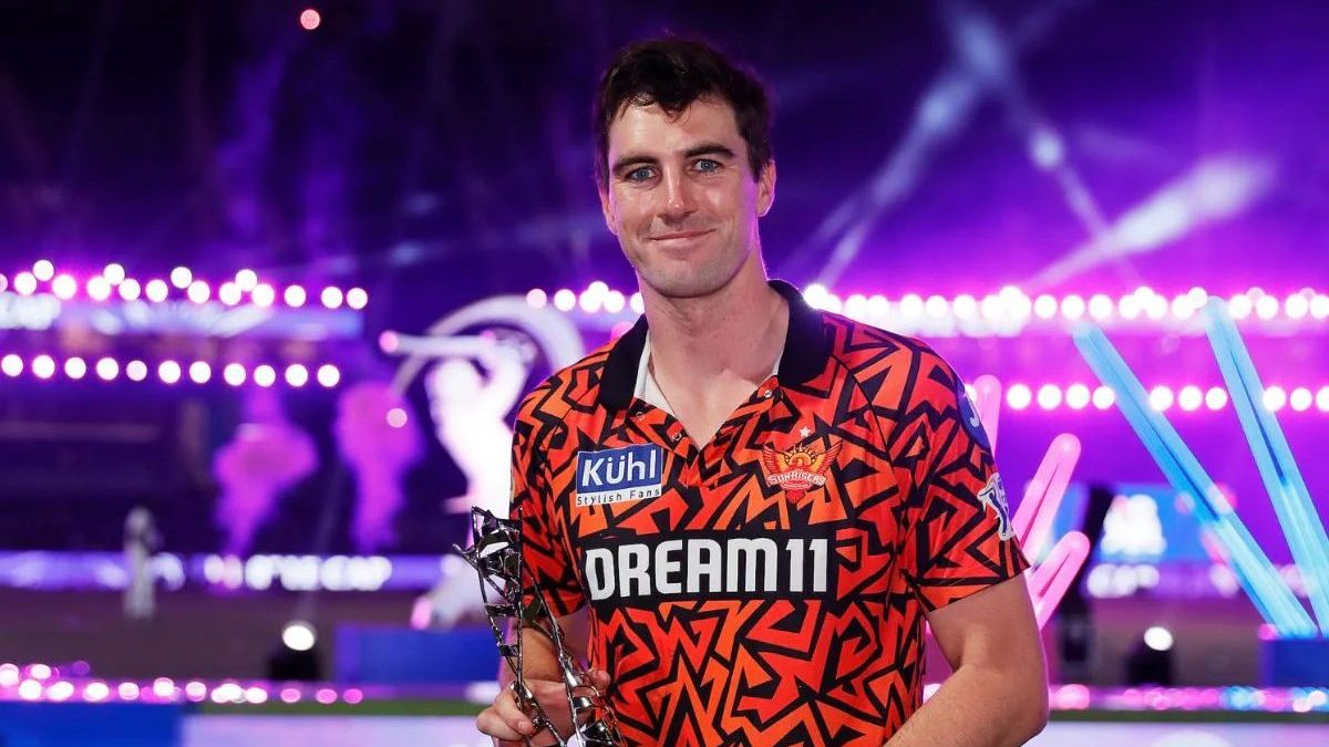 Pat Cummins during the IPL 2024 final. Image: IPL Pat Cummins during the IPL 2024 final. Image: IPL