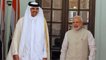Sheikh Tamim bin Hamad Al-Thani is on a two-day official visit to India. He is here on invitation of Prime Minister Narendra Modi. Image courtesy: X/@narendramodi