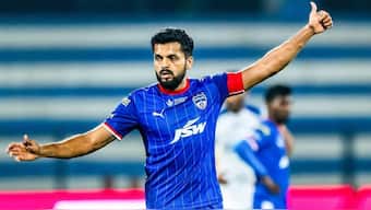 Bengaluru FC's Rahul Bheke during the match against Chennaiyin FC. Image: ISL