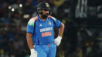 Rohit Sharma slammed his 58th half-century during the 2nd ODI against England. Image: Reuters