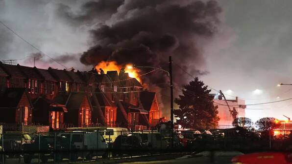 WATCH: Small plane with 2 onboard crashes in Philadelphia, setting multiple homes ablaze