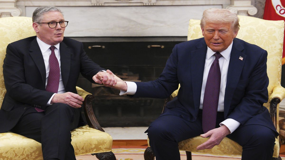 US President Donald Trump with British Prime Minister Sir Keir Starmer at the Oval Office, White House. (Photo: AP) US President Donald Trump with British Prime Minister Sir Keir Starmer at the Oval Office, White House. (Photo: AP)