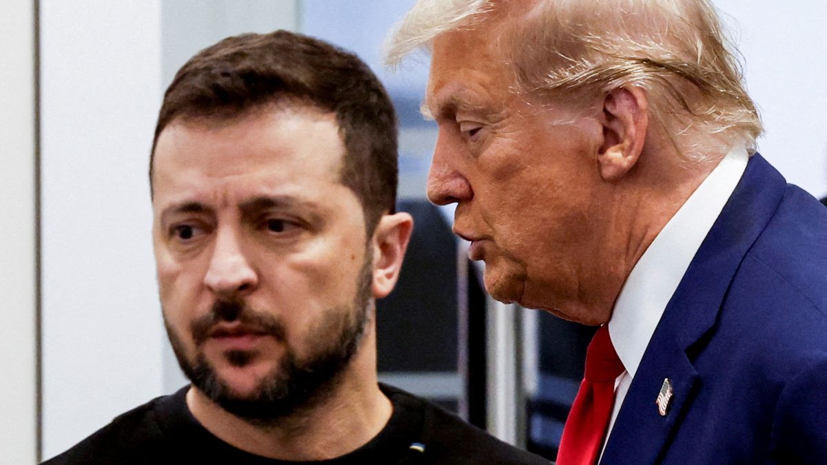 Donald Trump and Ukraine's President Volodymyr Zelenskyy during a meet at Trump Tower in New York City, on, September 27, 2024. The US president has been flip-flopping on the Russia-Ukraine war, calling the Ukraine leader a dictator earlier in the week. File photo/Reuters Donald Trump and Ukraine's President Volodymyr Zelenskyy during a meet at Trump Tower in New York City, on, September 27, 2024. The US president has been flip-flopping on the Russia-Ukraine war, calling the Ukraine leader a dictator earlier in the week. File photo/Reuters