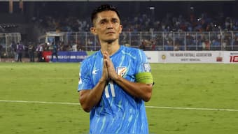 Legendary Indian footballer Sunil Chhetri. Image: Reuters