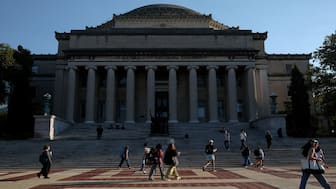 People walk through Columbia University campus on the first day of the new semester in New York City, US, September 3, 2024. Reuters/Representational Image