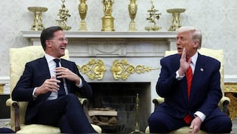 US President Donald Trump meets NATO Secretary General Mark Rutte in the Oval Office. Reuters
