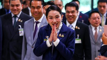 Thailand's Prime Minister Paetongtarn Shinawatra arrives ahead of a no-confidence vote at the parliament in Bangkok, Thailand. Reuters