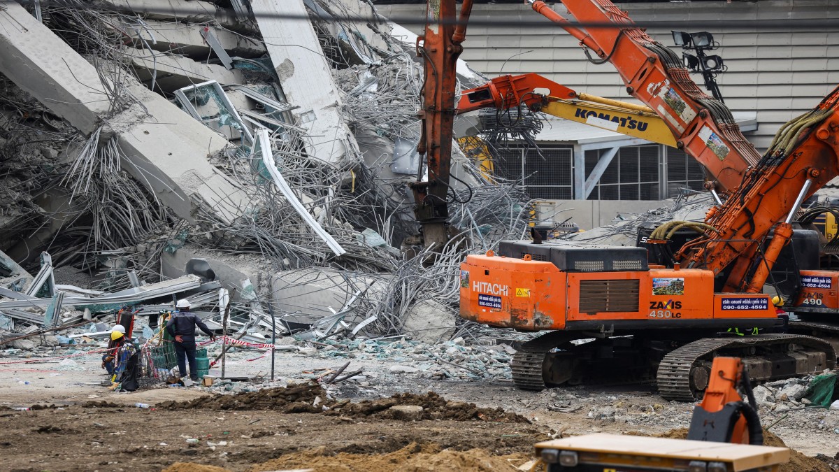 Rescue personnel work at the site of a building that collapsed, following a strong earthquake, in Bangkok, Thailand, March 30, 2025. Reuters Rescue personnel work at the site of a building that collapsed, following a strong earthquake, in Bangkok, Thailand, March 30, 2025. Reuters