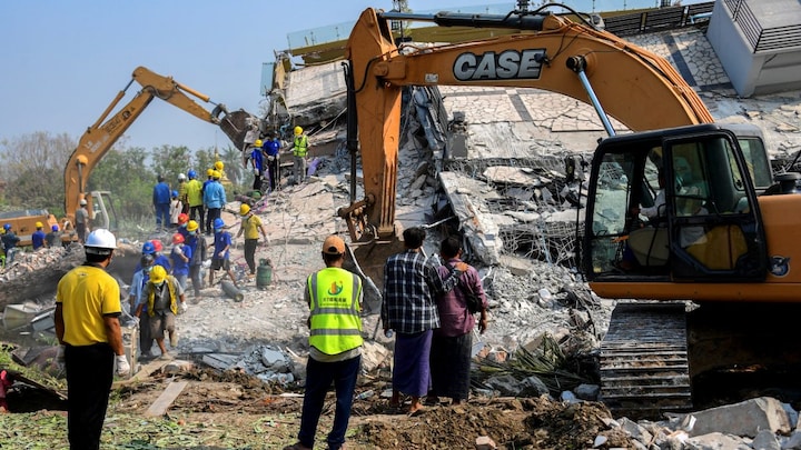 5.5 magnitude tremor rattles central Myanmar just two weeks after earthquake that killed over 4,400
