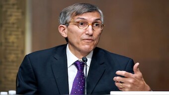 Dr. Peter Marks, then-director of the FDA's Center for Biologics Evaluation and Research, testifies on Capitol Hill, on May 11, 2021. File Image: AP