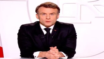 French president, Emmanuel Macron sought to calm fears in France over the Ukraine crisis. Reuters