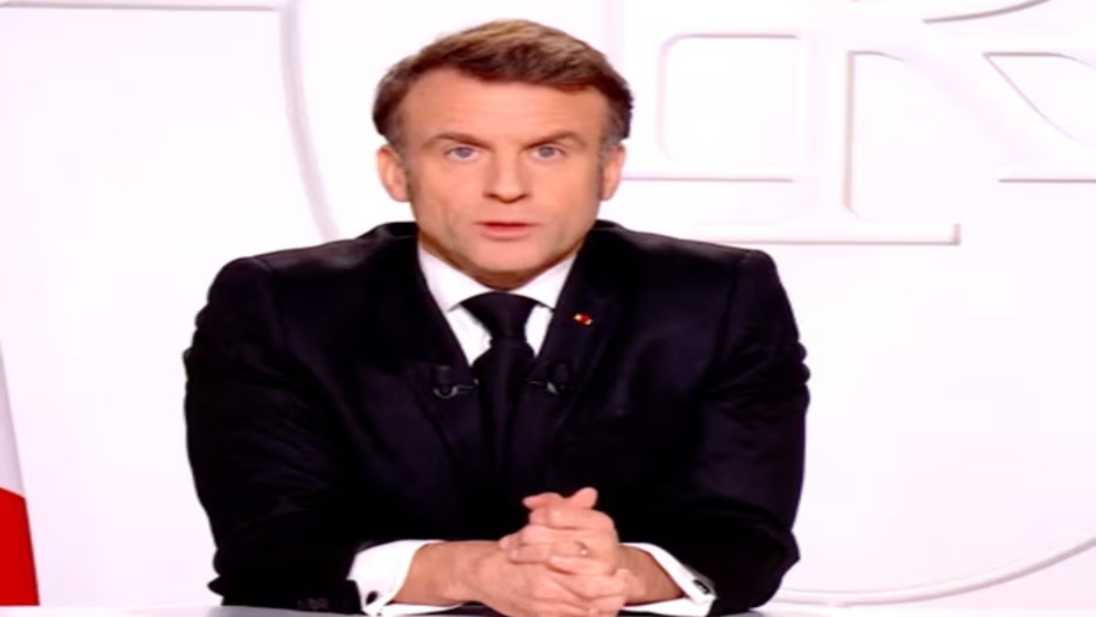 French president, Emmanuel Macron sought to calm fears in France over the Ukraine crisis. Reuters French president, Emmanuel Macron sought to calm fears in France over the Ukraine crisis. Reuters