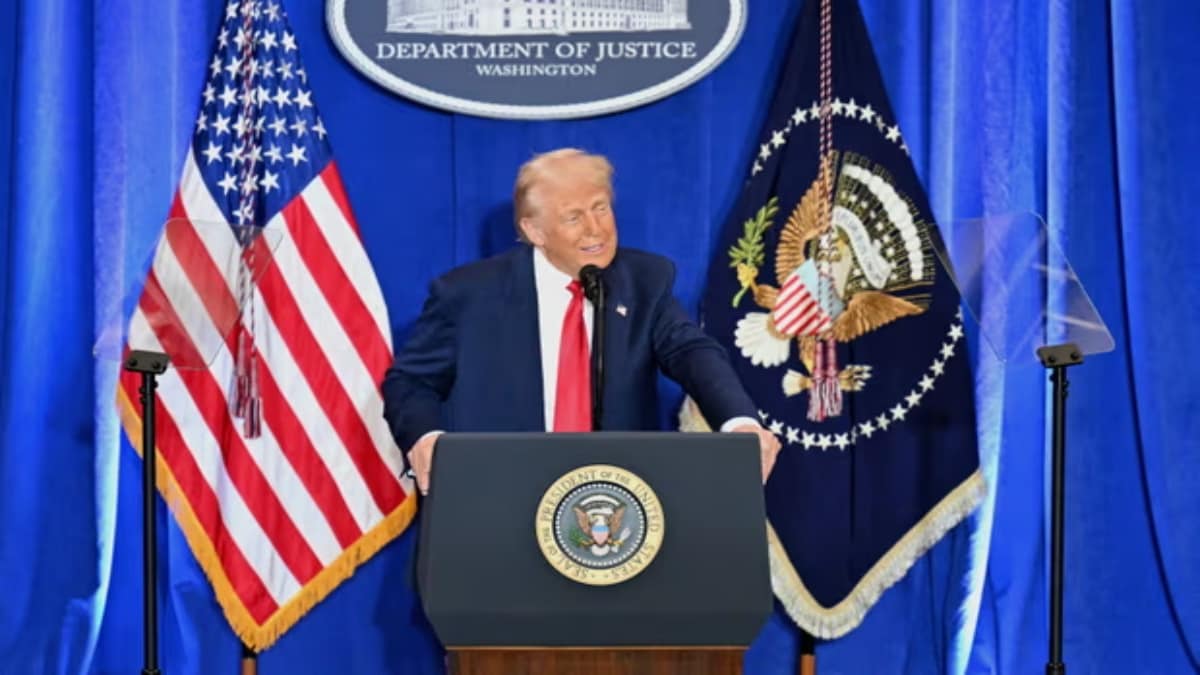 'Cases against me were 'bulls**t': Trump laments about his legal battles in rare Justice Dept speech