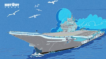 On March 4, 1961 INS Vikrant was commissioned in its first avatar. It was placed under the command of Captain Pritam Singh Mahindroo. Illustration: Santan