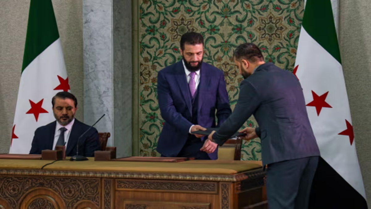 Syria's Al Sharaa signs temporary Constitution that enforces Islamist rule in the country for 5 years Syria's Al Sharaa signs temporary Constitution that enforces Islamist rule in the country for 5 years