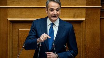 Greek Prime Minister Kyriakos Mitsotakis. AFP