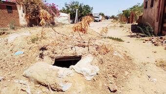 This picture taken on March 13, 2025, shows a makeshift bunker dug by civilians in North Darfur state capital El-Fasher, as a hideout from clashes between the paramilitary Rapid Support Forces (RSF) and the Sudanese army and allied militias. AFP