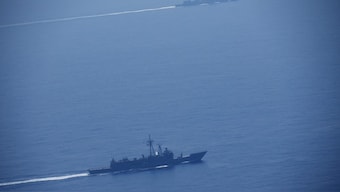 China launches another massive military drill for ‘forceful containment against Taiwan independence’.  AFP