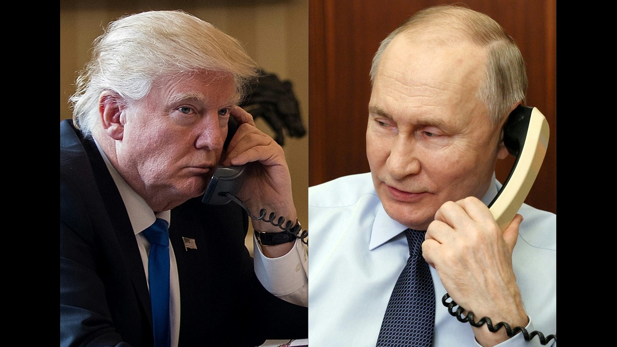 Trump in Oval Office, Putin at a music school: Two tales of a phone call Trump in Oval Office, Putin at a music school: Two tales of a phone call