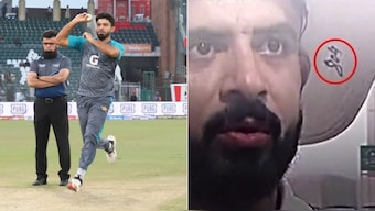 Aamir Jamal has reportedly been penalised for displaying a political message. Image: PCB/X