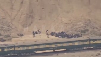 Pakistan train hijack video claims to show first visuals of the attack (Screengrab)