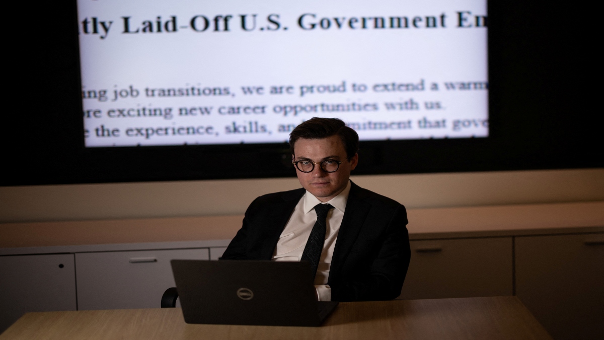 Max Lesser, a senior analyst on emerging threats at the Foundation for Defense of Democracies poses for a portrait at an office in Washington, D.C., US, on Monday. Reuters Max Lesser, a senior analyst on emerging threats at the Foundation for Defense of Democracies poses for a portrait at an office in Washington, D.C., US, on Monday. Reuters