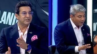 Wasim Akram and Ajay Jadeja preview India vs New Zealand Champions Trophy final. Image: DP World Dressing Room
