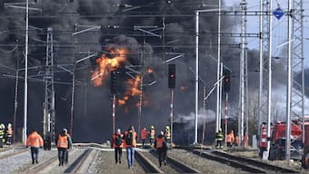 A freight train derailment caused a massive benzene leak in Czech Republic last month. AP
