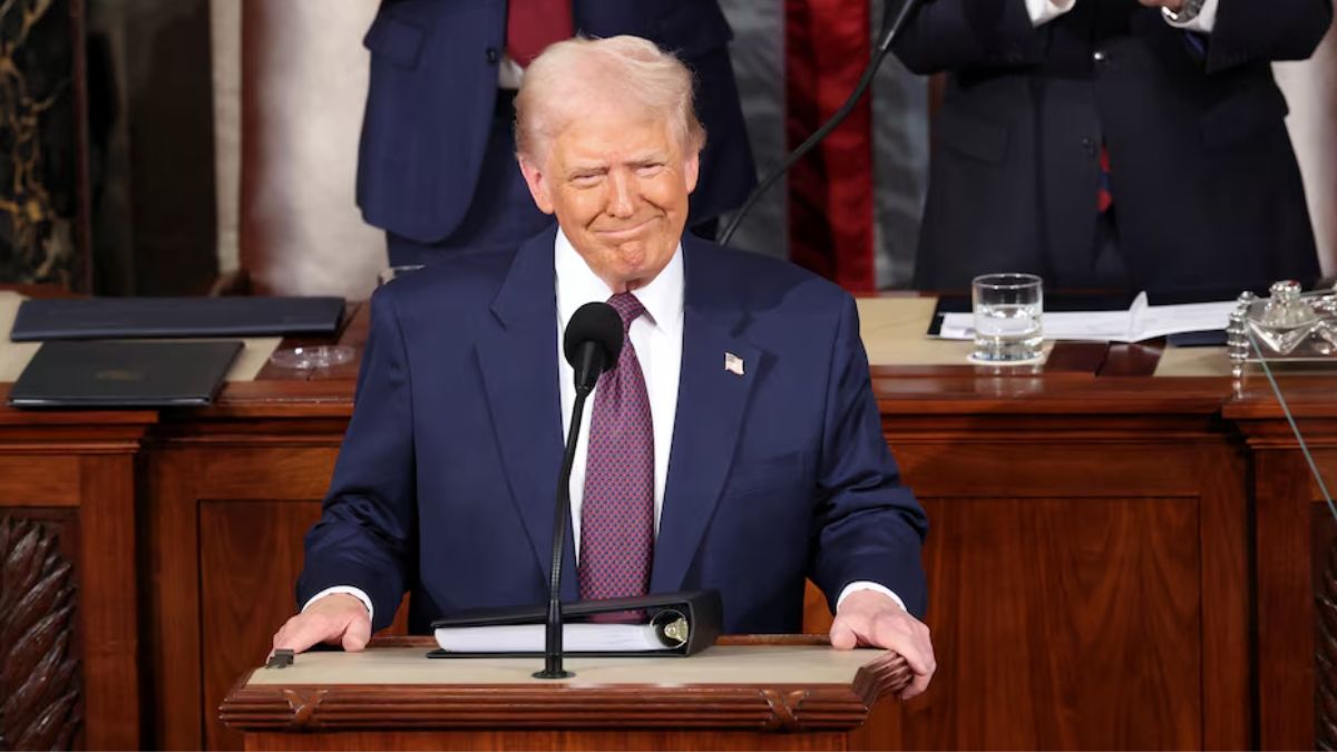 US President Donald Trump addresses a joint session of Congress at the US Capitol in Washington, DC. Reuters US President Donald Trump addresses a joint session of Congress at the US Capitol in Washington, DC. Reuters