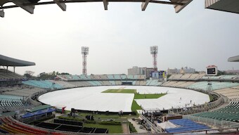 The IPL 2025 opener between KKR and RCB at Eden Gardens is set to be impacted by rain. Image: PTI