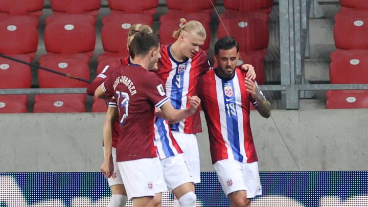 Haaland stars in Norway's 4-2 victory over Israel in 2026 World Cup Qualifiers; Wales collect last-gasp draw