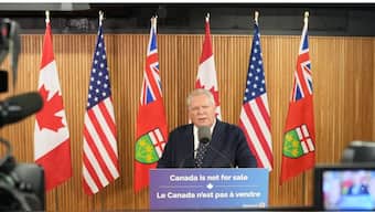Doug Ford, the Premier of Canada's Ontario province, announces retaliatory measures to US President Donald Trump's tariffs on Canada on Tuesday, March 4, 2025. (Photo: X/Doug Ford) 