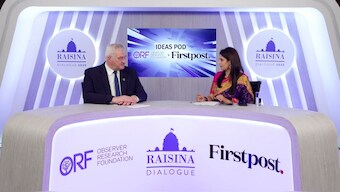 Ukrainian Foreign Minister Andrii Sybiha in a conversation with Firstpost Managing Editor Palki Sharma on Tuesday, March 18, 2025. (Photo: Firstpost) 
