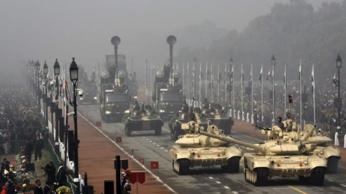 Indian Army's T-90 Bhishma tanks (front) drive during the Republic Day parade in New Delhi, India. (Photo: Reuters) Indian Army's T-90 Bhishma tanks (front) drive during the Republic Day parade in New Delhi, India. (Photo: Reuters)